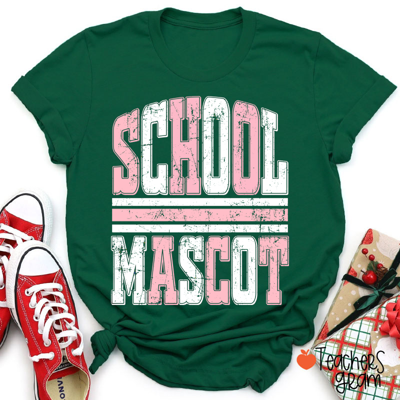 Personalized Sport Distressed Striped Teacher T-Shirt