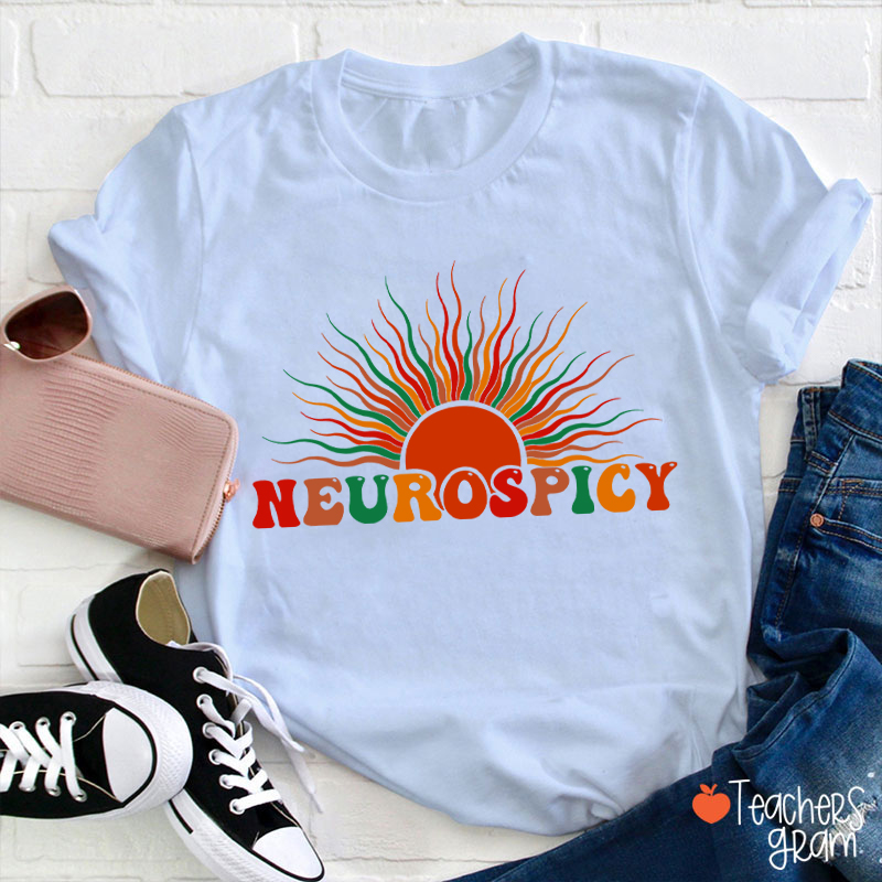 Neurospicy Autism Awareness Teacher T-Shirt