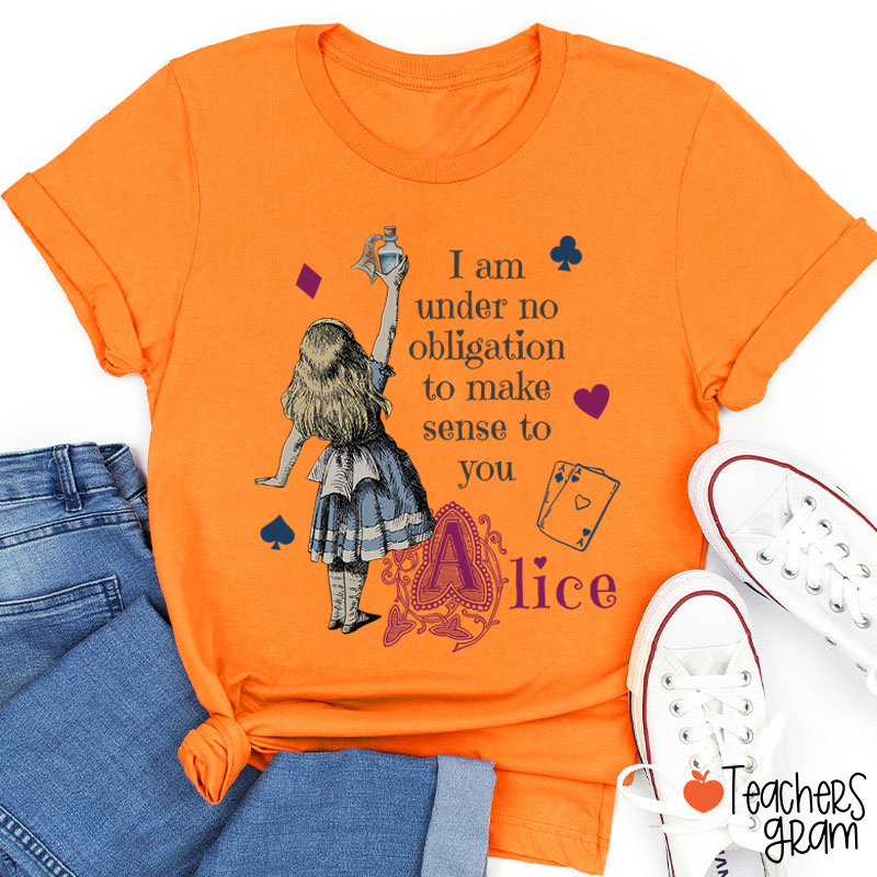 Vintage Alice in Wonderland Teacher T-Shirt