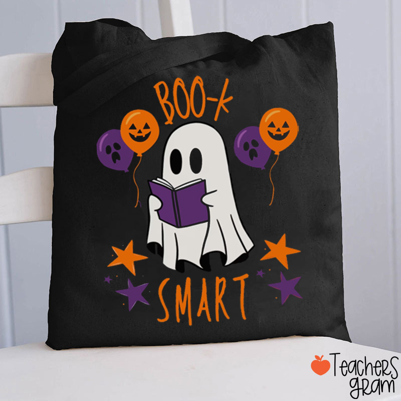 Halloween Book Smart Ghost Teacher Tote Bag