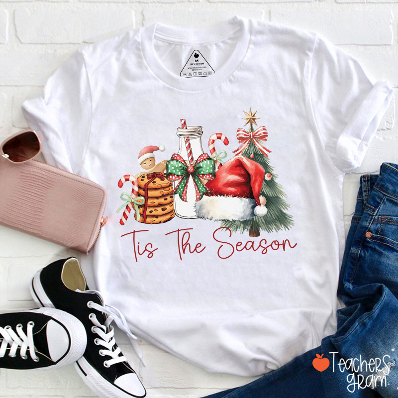 Tis The Season Teacher T-Shirt Sale-Teachersgram