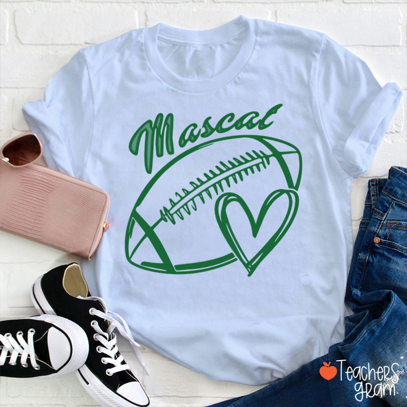 Personalized Mascot Name Sport Graphic Teacher T-Shirt