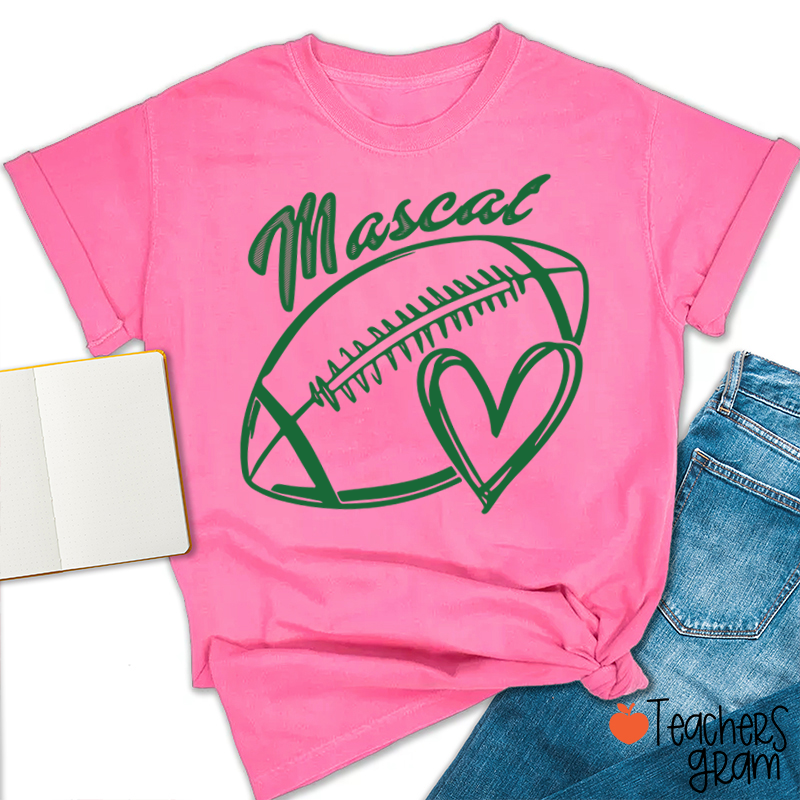 Personalized Mascot Name Sport Graphic Teacher T-Shirt