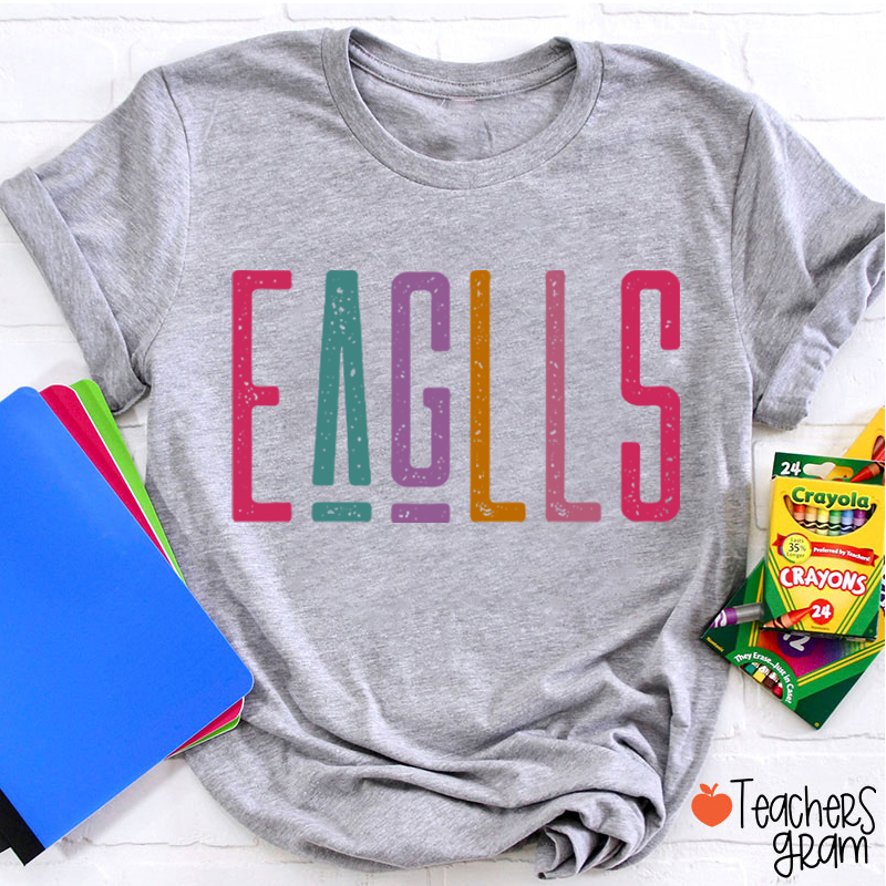 Personalized Mascot School Pride Comfortable Colors Teacher T-Shirt