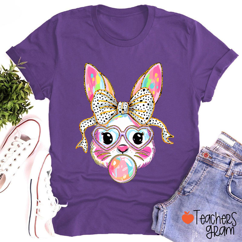 Cute Bunny Teacher T-Shirt