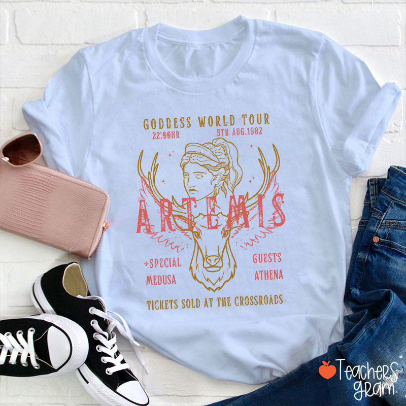 Artemis Goddess World Tour Teacher T-Shirt