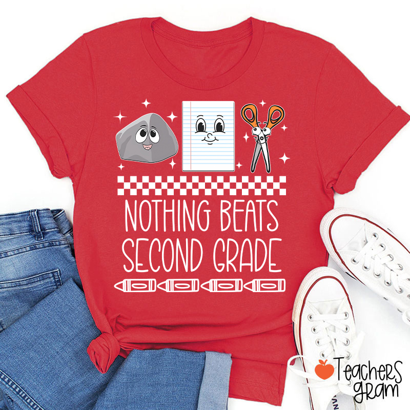Personalized Grade Rock Paper Scissors Teacher T-Shirt
