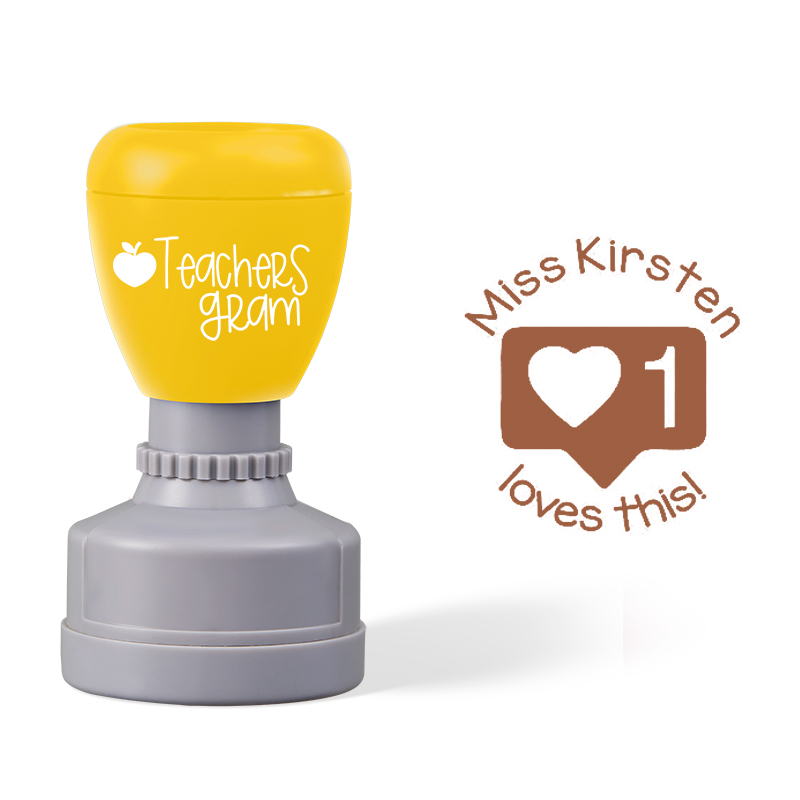 Personalized Name Love This Teacher Stamp