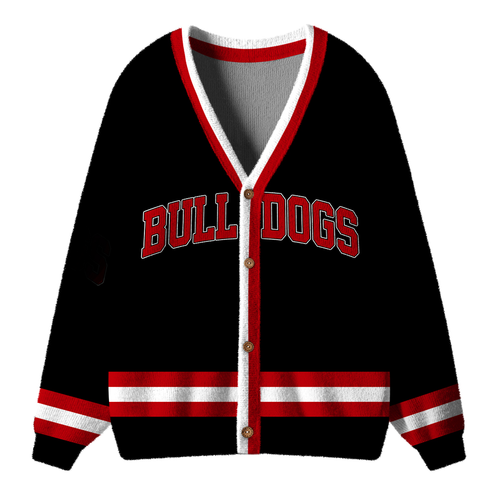 Personalized Mascot School Spirit Teacher Ugly Cardigan Sweaters