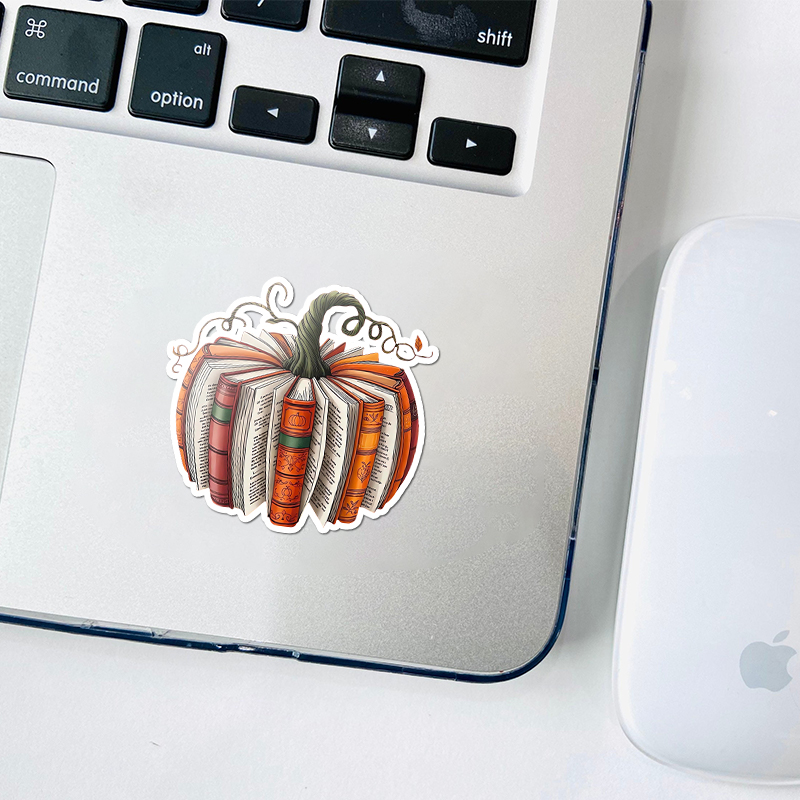 Pumpkin Book Teacher Stickers
