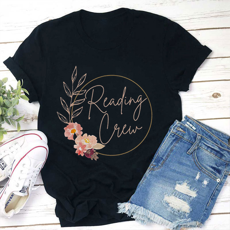 Personalized Text Flower Design Teacher T-Shirt