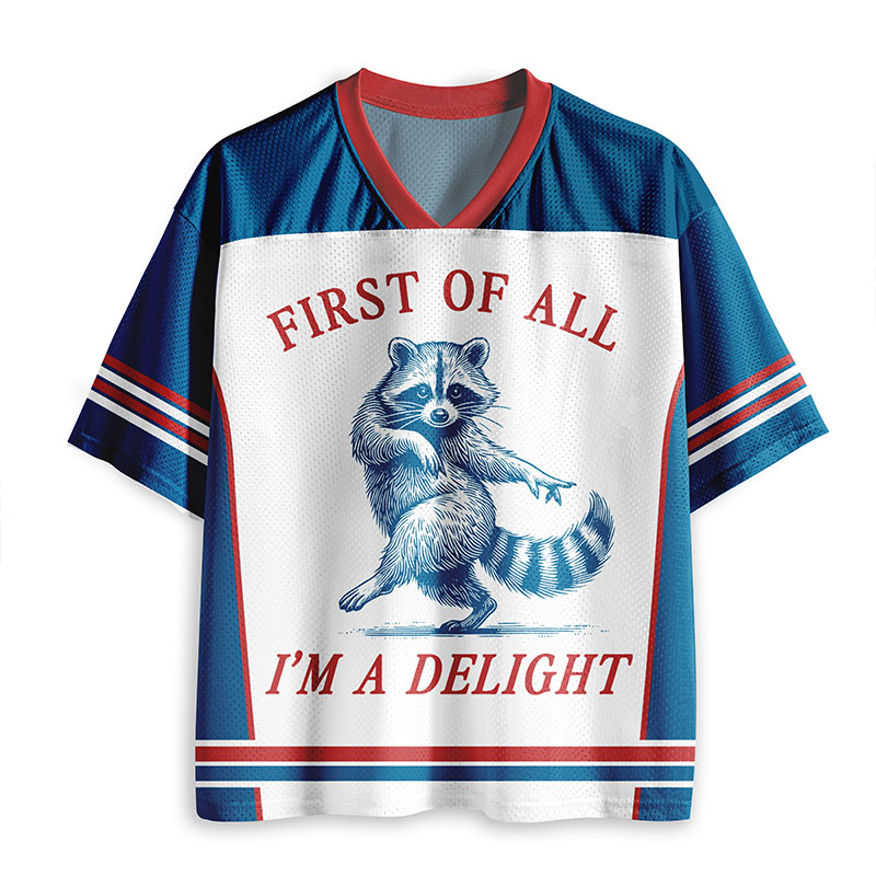 First Of All I'm A Delight Teacher Mesh Jersey