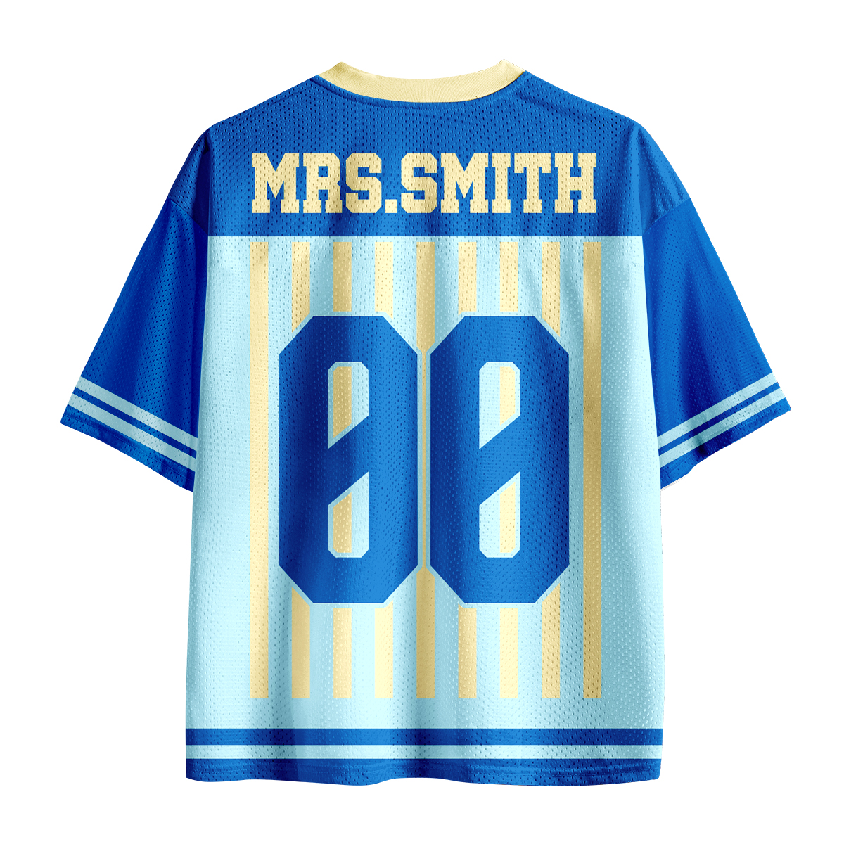 Personalized Animal Pun Striped Teacher Baseball Jersey