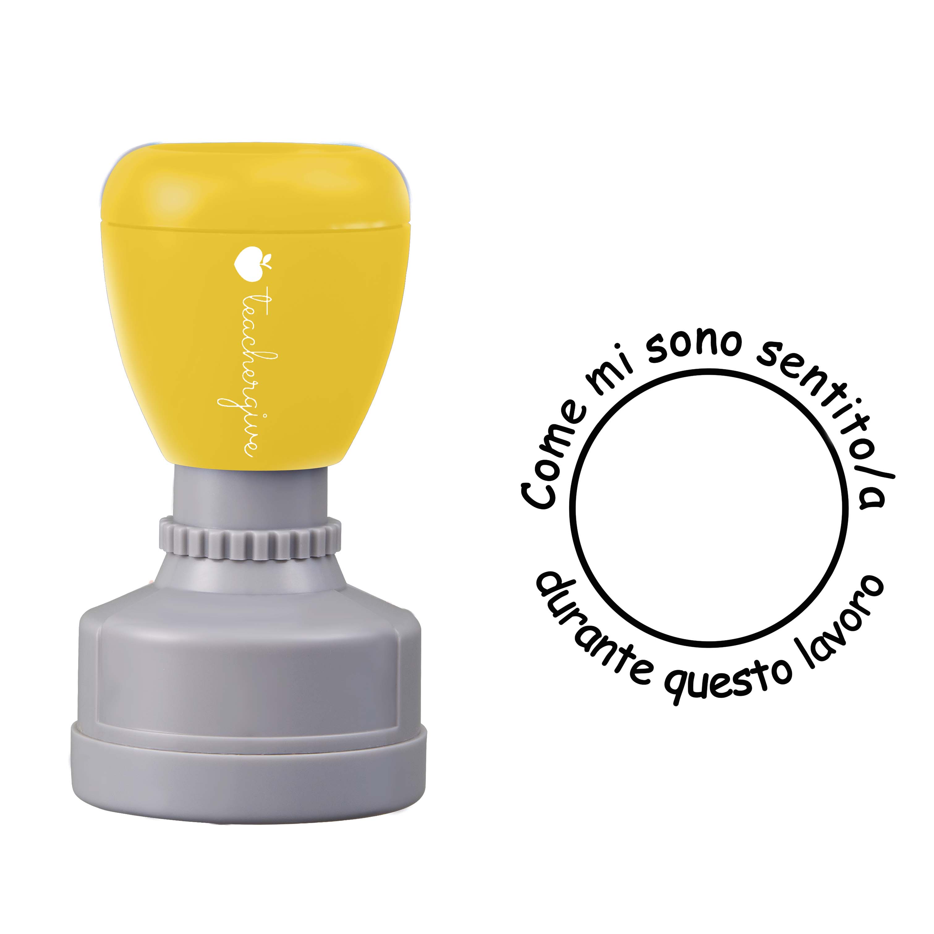 Come mi sono sentito/a durante questo lavoro Teacher Stamp