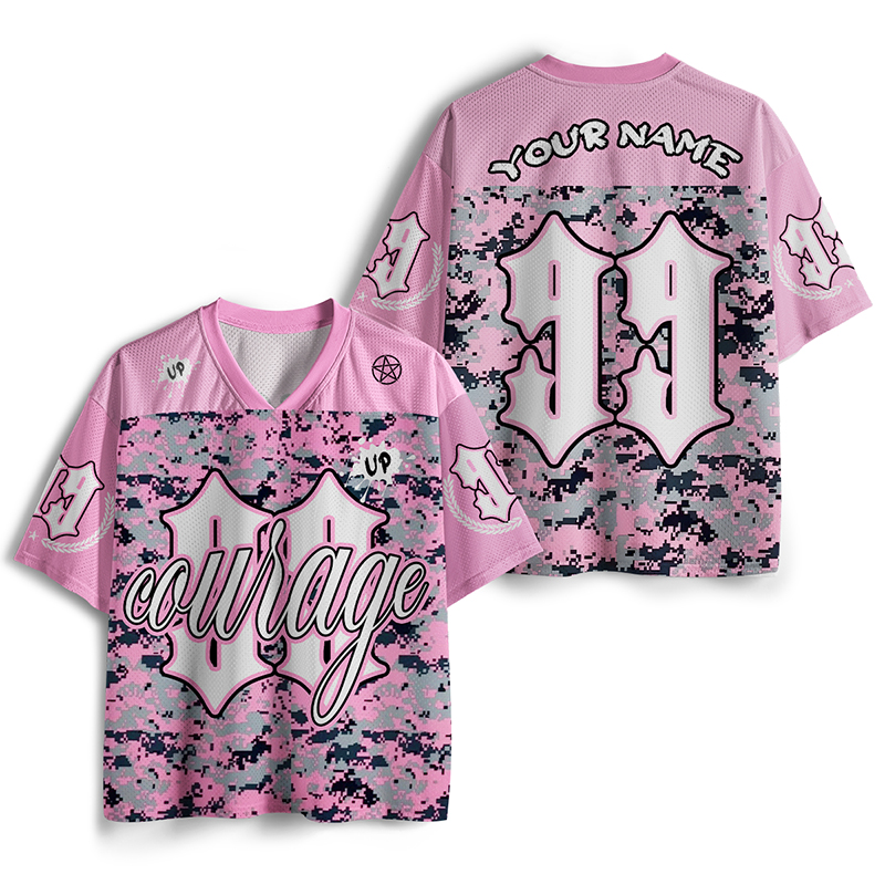 Personalized Name And Number Courage Teacher Mesh Jersey