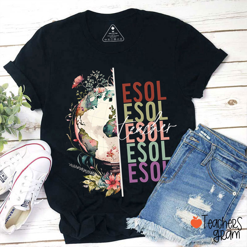 Cute World Language ESOL Teacher T-Shirt
