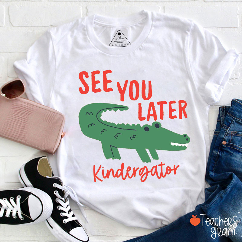 Personalized Grade See You Later Teacher T-Shirt