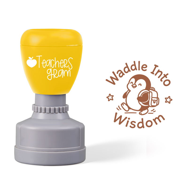 Waddle Into Wisdom Teacher Stamp