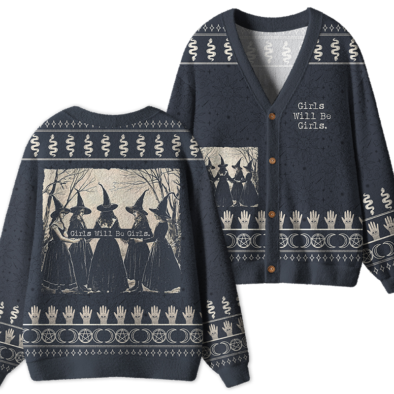 Girls Will Be Girls Teacher Ugly Cardigan Sweaters