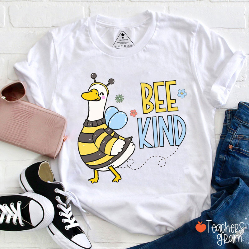 Bee Kind Silly Goose Bee Teacher T-Shirt