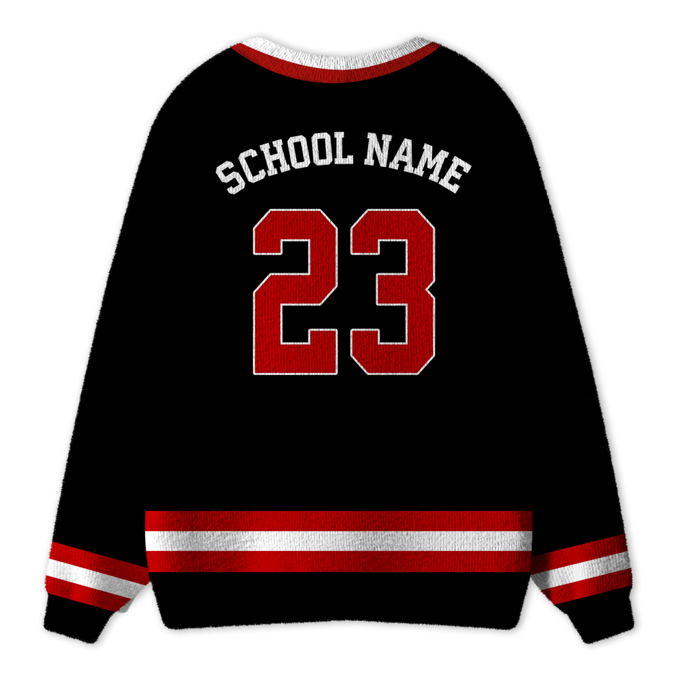 Personalized Mascot School Spirit Teacher Ugly Cardigan Sweaters