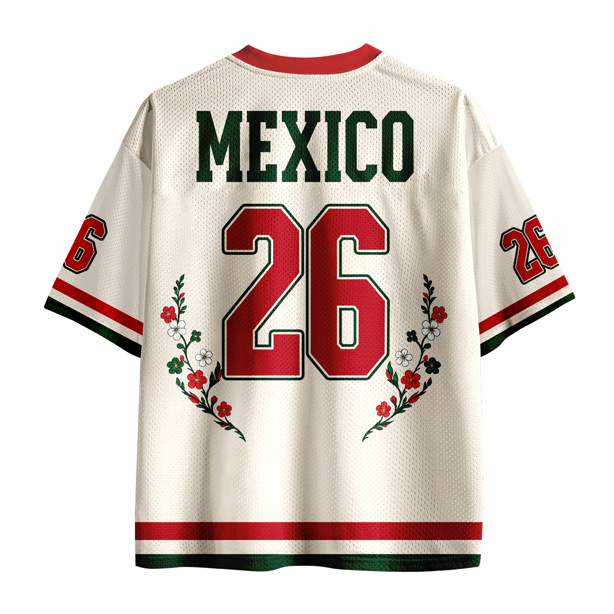 Personalized Number Mexico Fan Soccer Game Day Teacher Mesh Jersey