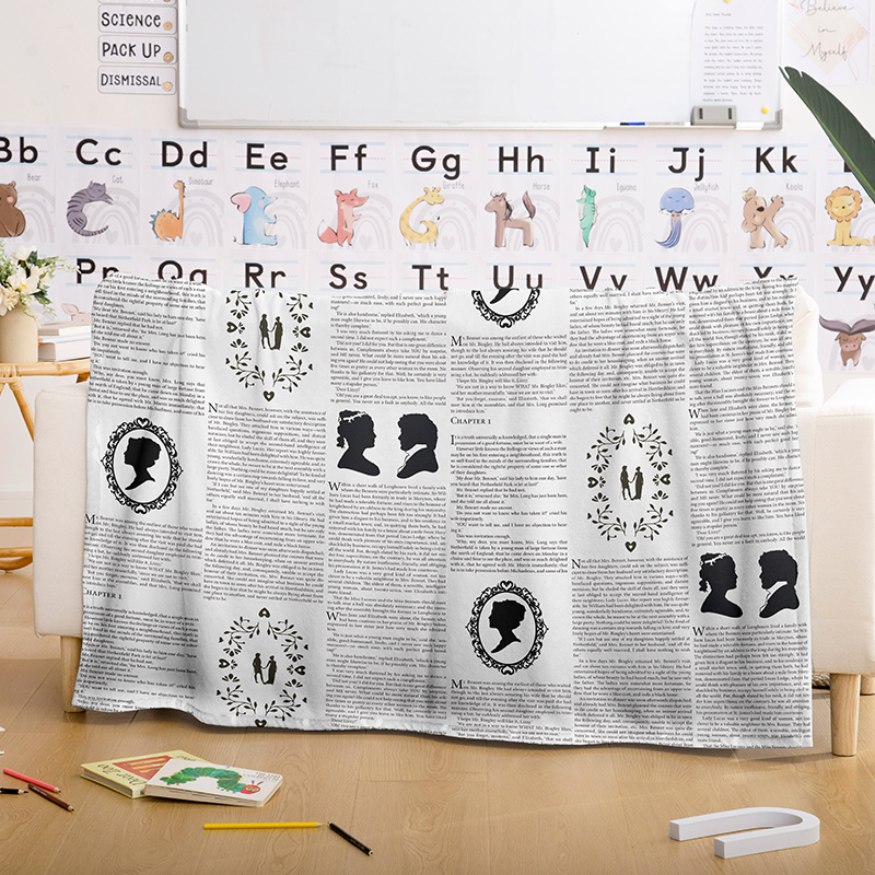 Pride And Prejudice Book Teacher Blanket