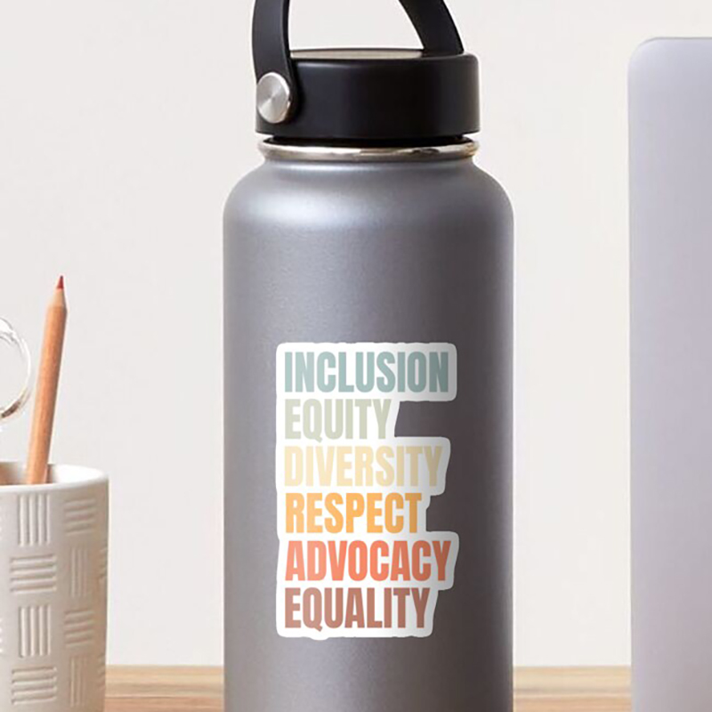 Inclusion Equity Diversity Respect Advocacy Equality Teacher Stickers