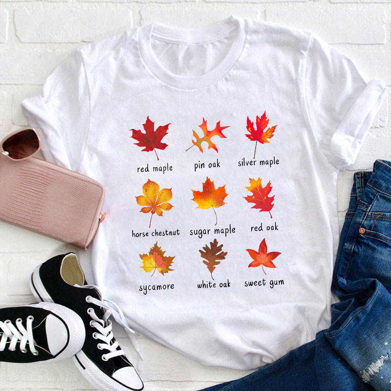 Meet The Leaves With Me Teacher T-Shirt