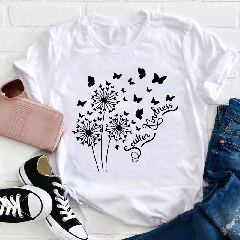 Scatter Kindness Teacher T-Shirt