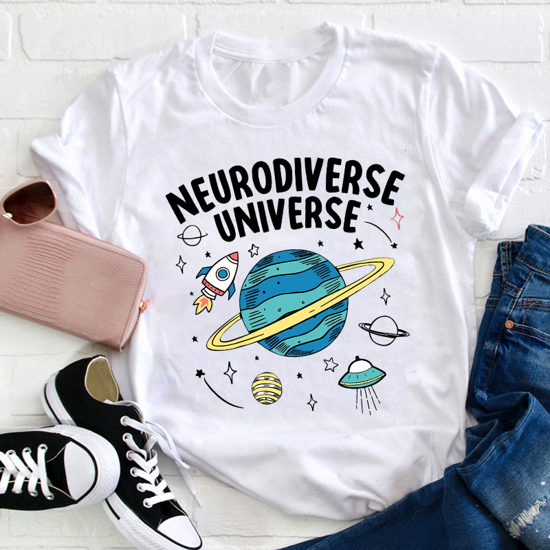 Neurodiverse Universe Teacher T-Shirt