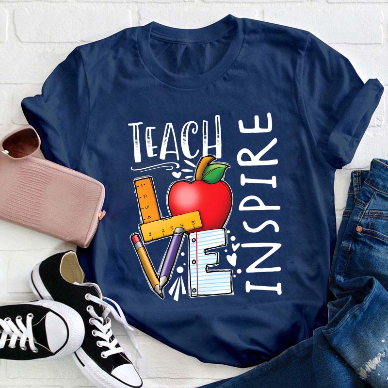 Teach Love Inspire Teacher T-Shirt
