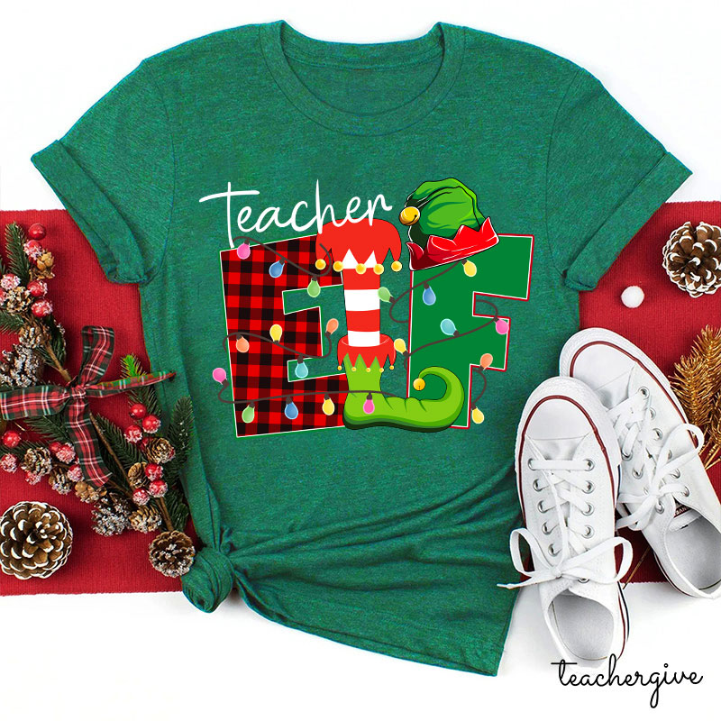 Christmas Elf Teacher T-Shirt