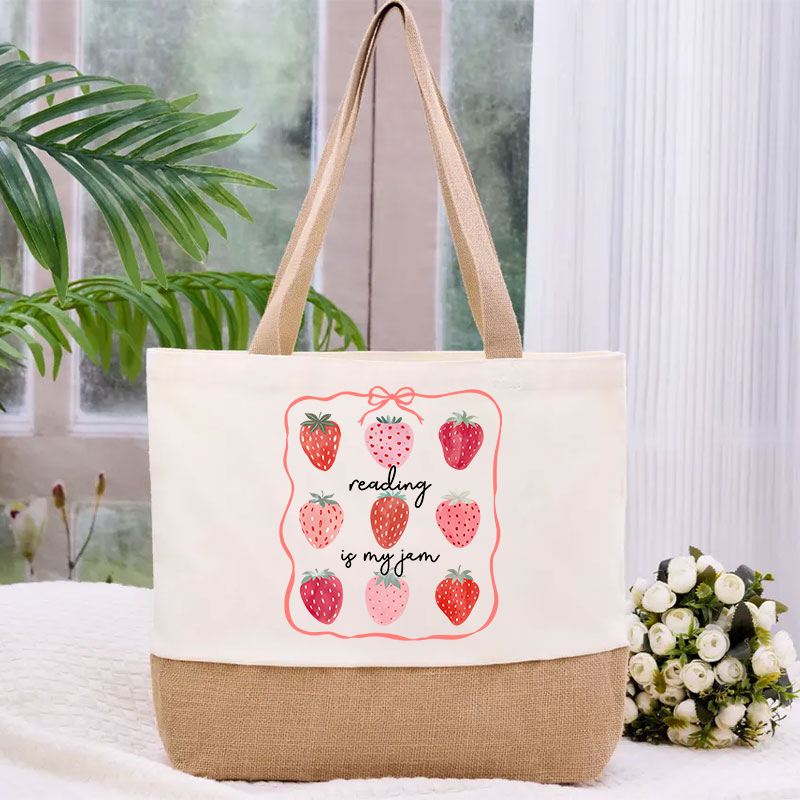 Personalized Grade You Are My Jam Teacher Canvas Tote Bag