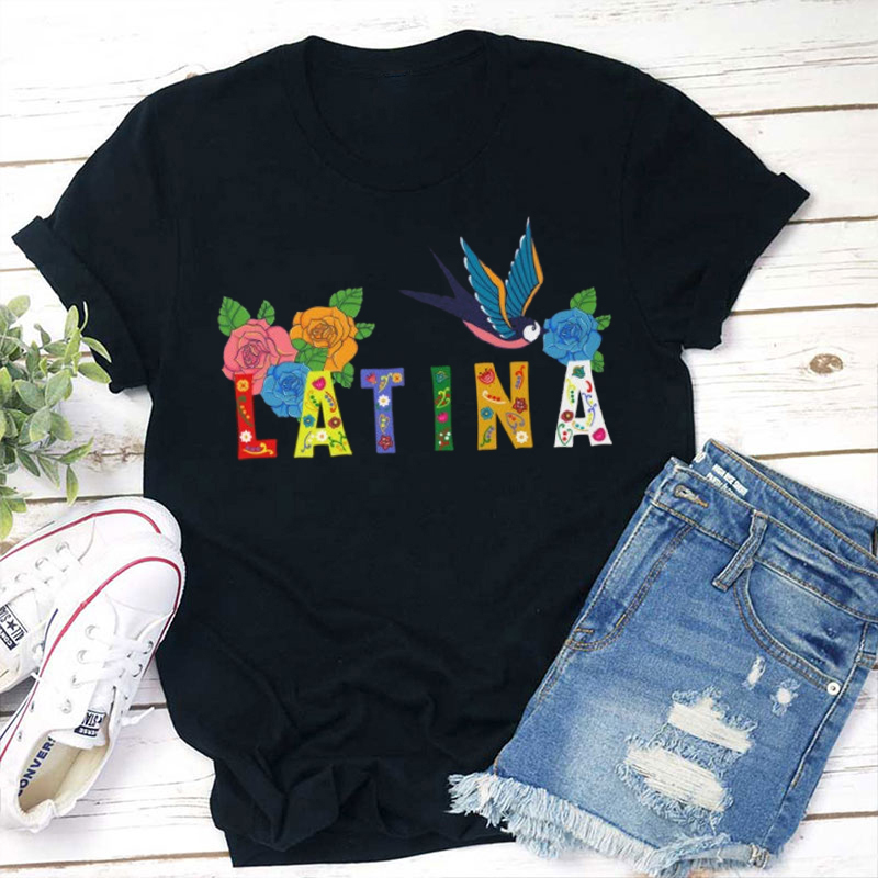 Mexican Floral Latina Spanish Teacher T-Shirt
