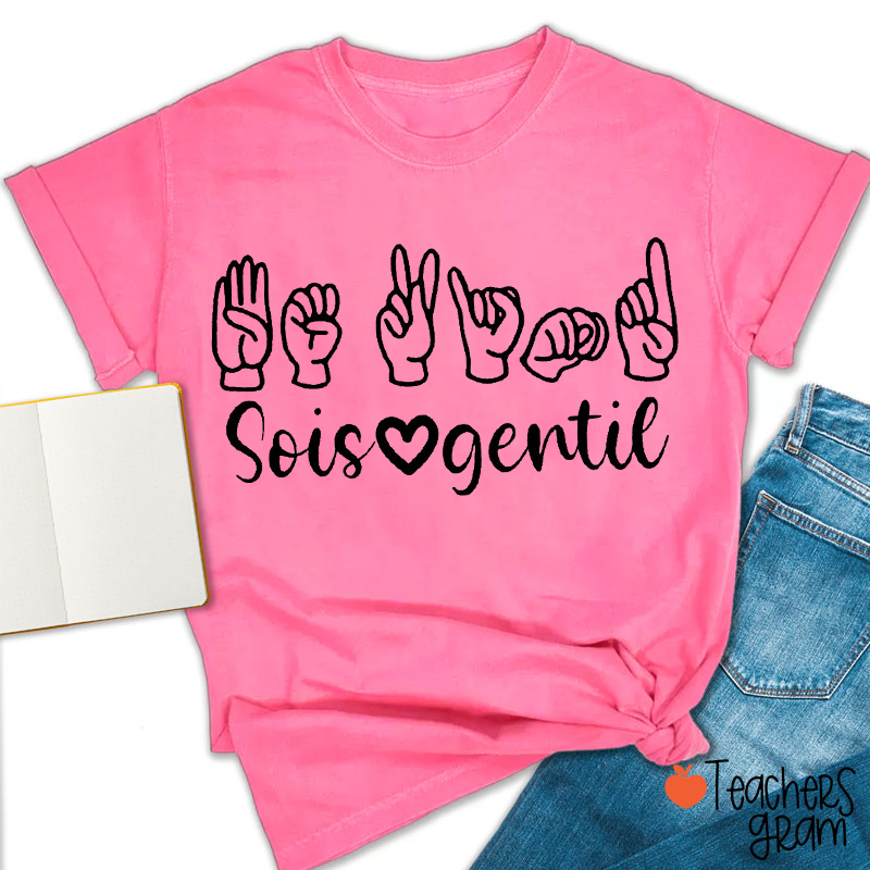 Sois Gentil French Teacher T-Shirt
