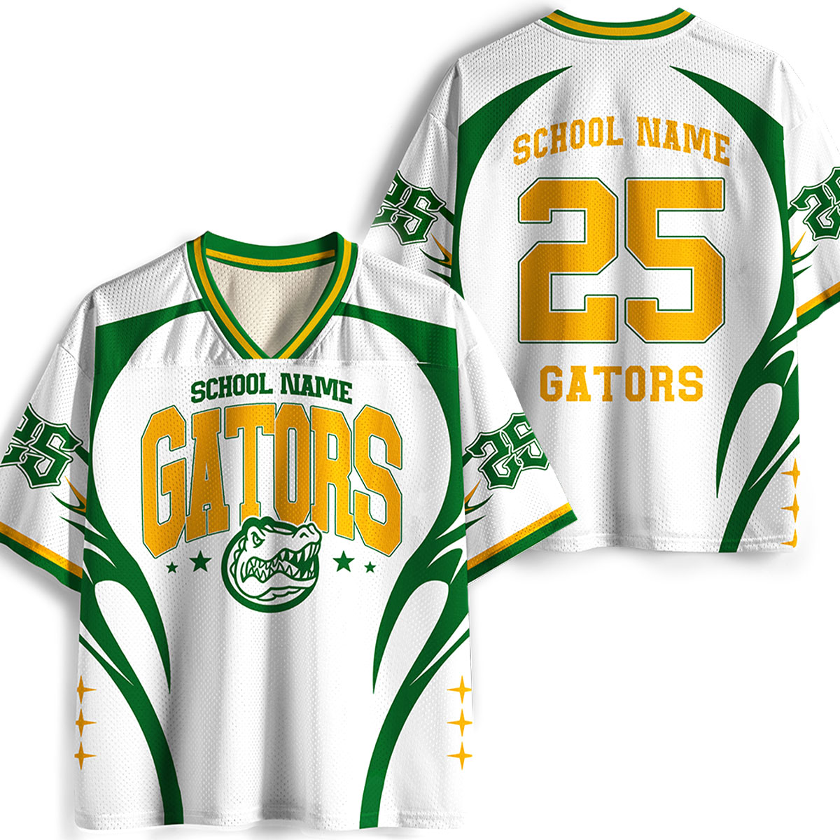 Personalized Mascot School Spirit Game Day Teacher Mesh Jersey
