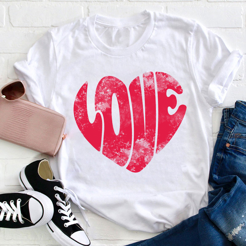 Love Heart Teacher T-Shirt