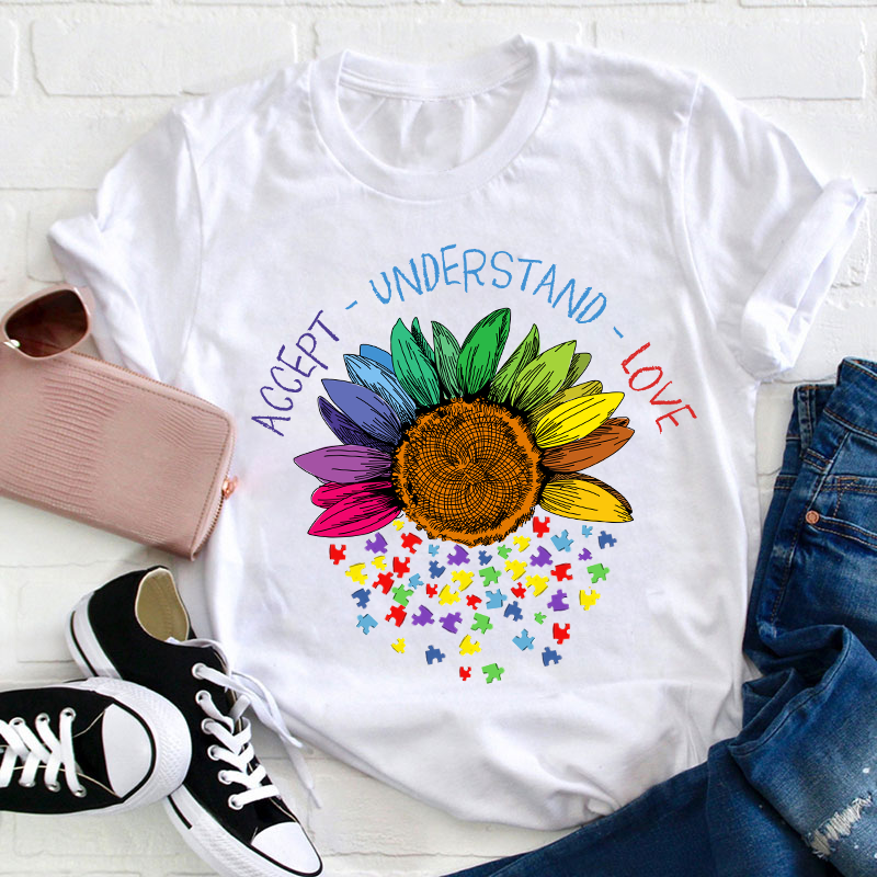 Accept Understand Love Teacher T-Shirt