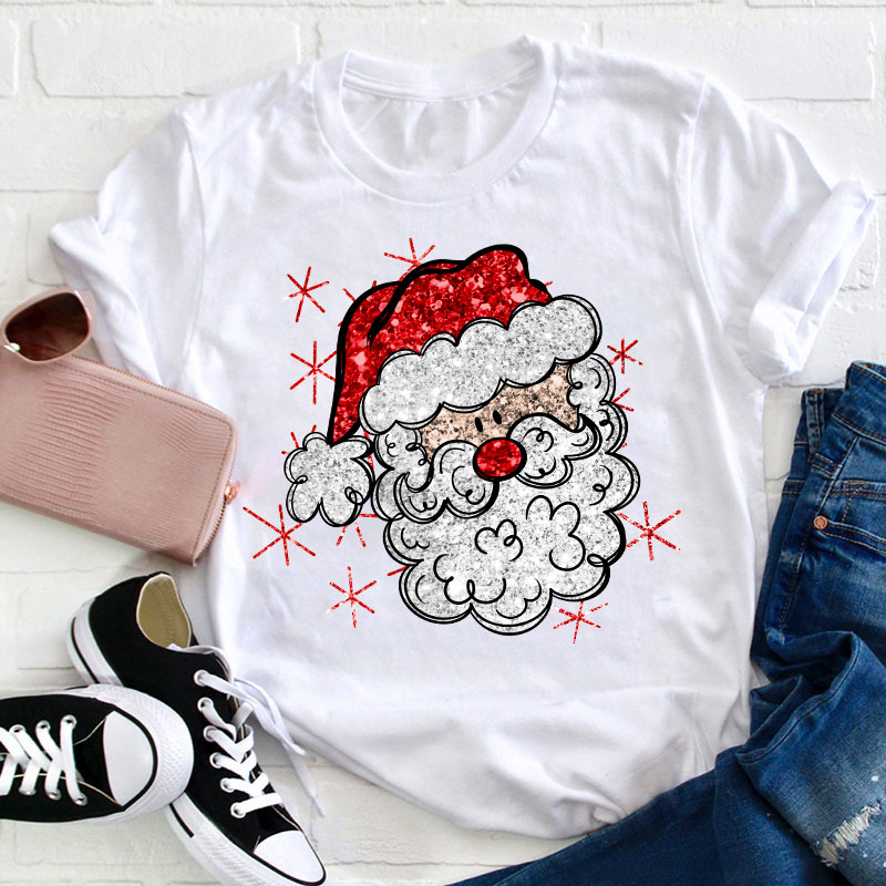 Cute Hands Christmas Tree Teacher T-Shirt