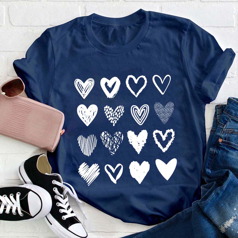 Cute Heart Teacher T-Shirt