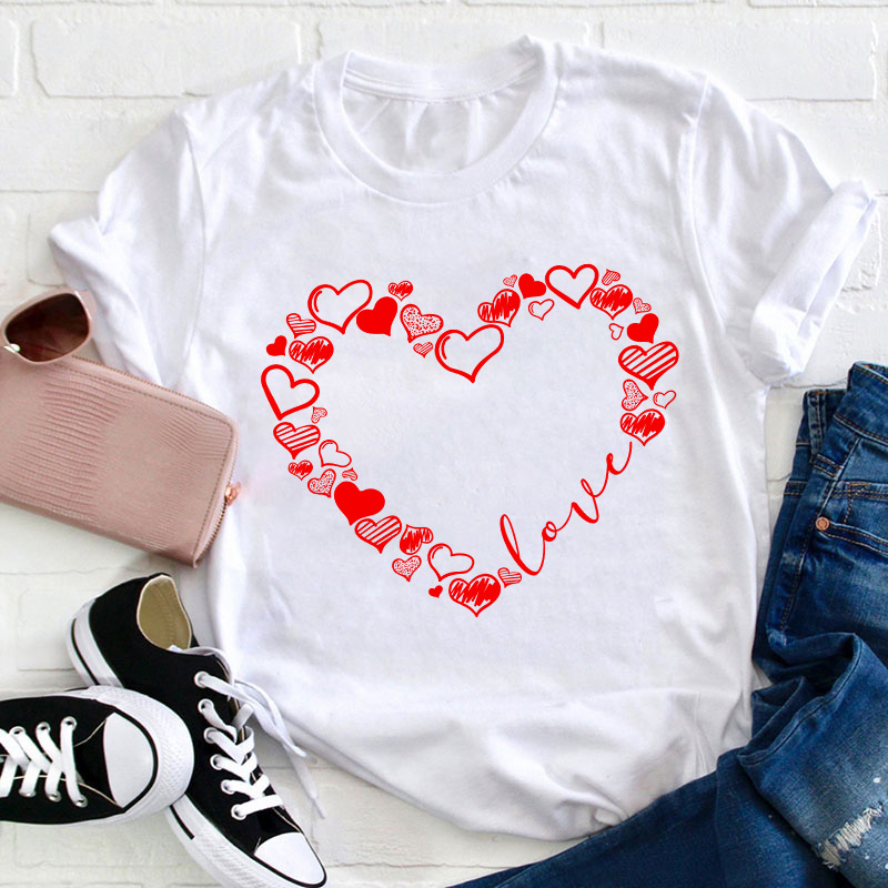 Love Heart Teacher T-Shirt