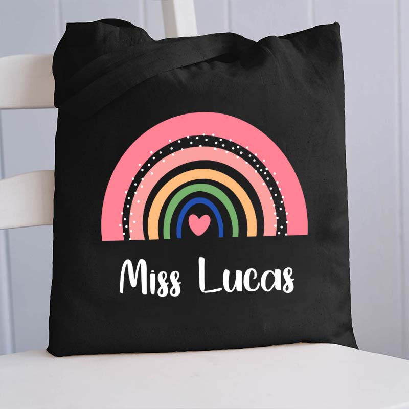 Personalized Teacher Gift Tote Bag
