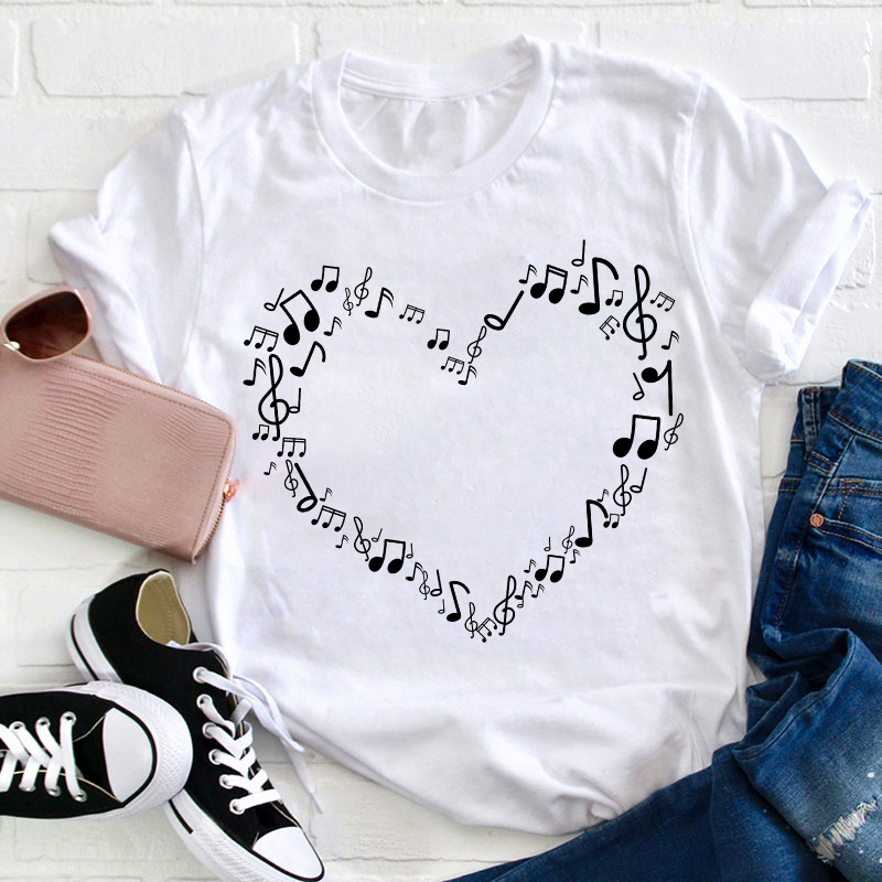 Music Heart Teacher T-Shirt