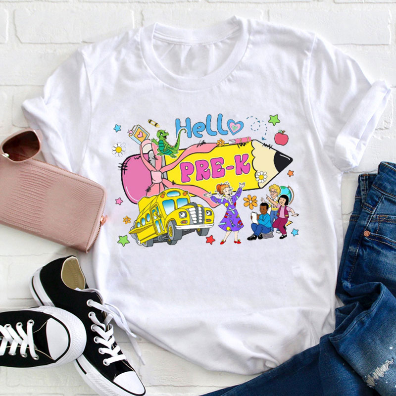 Personalized Hello Kiddo Let's Have A Magic Year Teacher T-Shirt