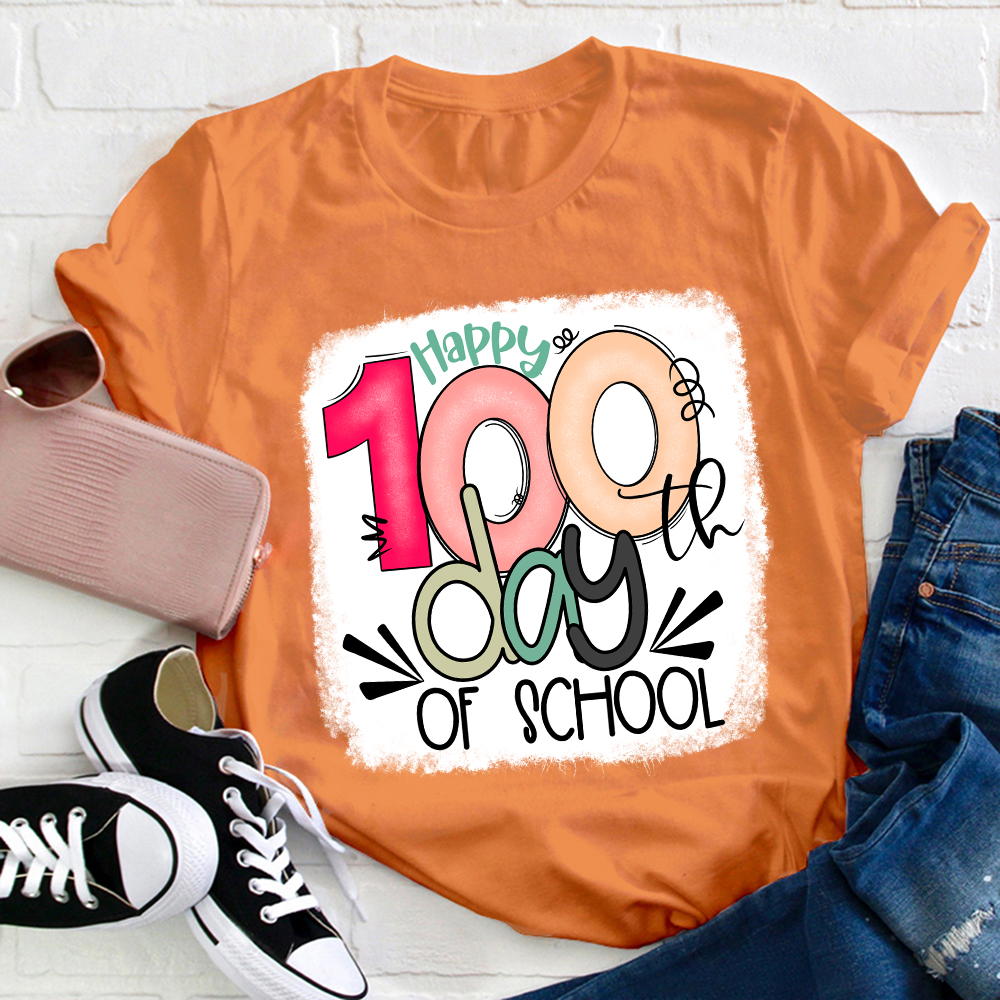 Happy 100th Days Of School Teacher T-Shirt
