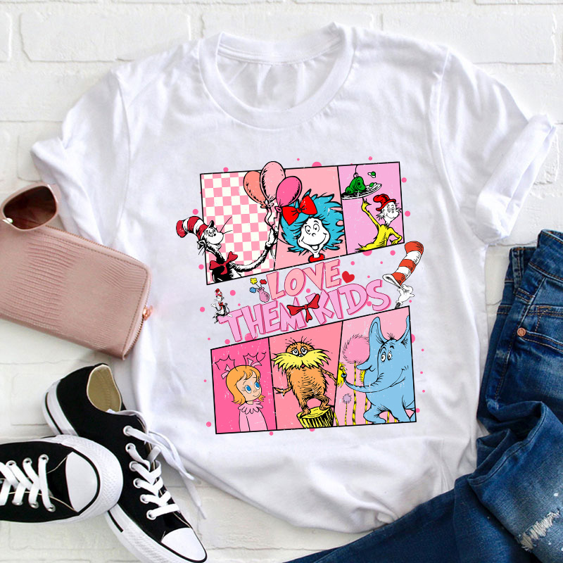 Love Them Kids Teacher T-Shirt Sale-Teachersgram