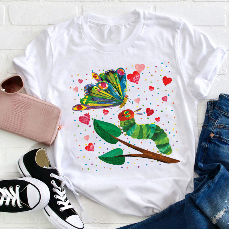 Sweet Caterpillar Teacher T-Shirt Sale-Teachersgram