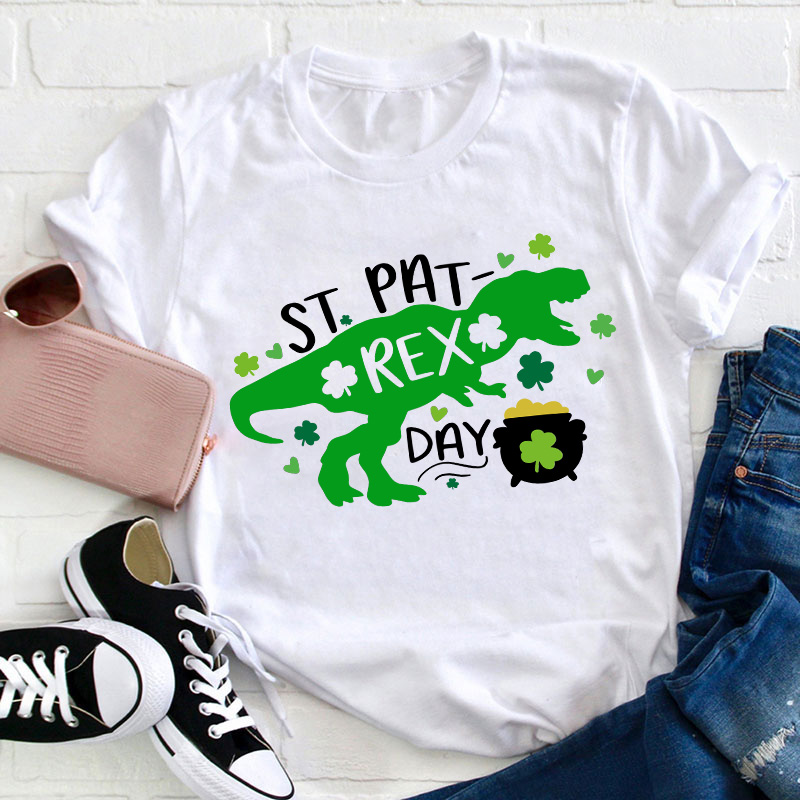 St Pat Rex Day Teacher T-Shirt