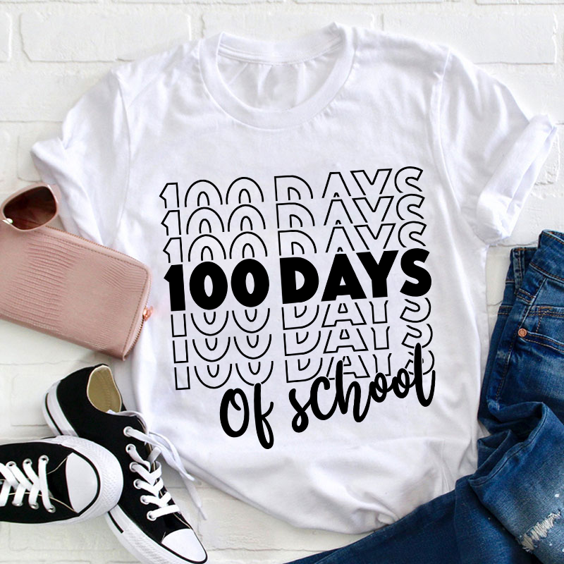 100 Days Of School Teacher T-Shirt